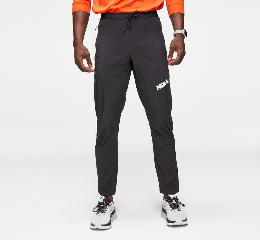 Hoka Mens Pants NZ - Hoka One One Jogger Black (KMZ235809)